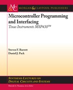 Cover image for Microcontroller Programming and Interfacing Texas Instruments MSP430