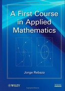 A First Course in Applied Mathematics by Jorge Rebaza