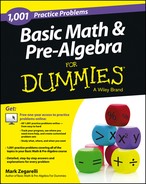 1,001 Basic Math and Pre-Algebra Practice Problems For Dummies 