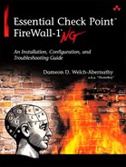 Essential Check Point™ FireWall-1® NG: An Installation, Configuration, and Troubleshooting Guide 