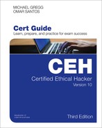 Certified Ethical Hacker (CEH) Version 10 Cert Guide, 3rd Edition by Omar Santos, Michael Gregg