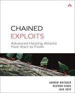 Cover image for Chained Exploits: Advanced Hacking Attacks from Start to Finish