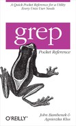Cover image for grep Pocket Reference