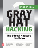 Gray Hat Hacking The Ethical Hacker's Handbook, Fifth Edition, 5th Edition 