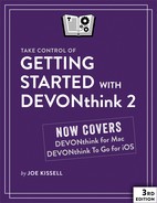 Take Control of Getting Started with DEVONthink 2, 3rd Edition 