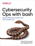 Cybersecurity Ops with bash by Carl Albing, Paul Troncone