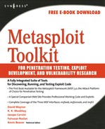 Metasploit Toolkit for Penetration Testing, Exploit Development, and Vulnerability Research 