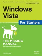 Windows Vista for Starters: The Missing Manual by David Pogue