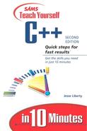 SAMS Teach Yourself C++ in 10 Minutes SECOND EDITION 
