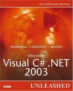 Microsoft® Visual C#® .NET 2003 Unleashed 