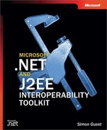Microsoft® .NET and J2EE Interoperability Toolkit 