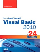 Sams Teach Yourself Visual Basic 2010 in 24 Hours Complete Starter Kit 