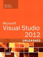 Microsoft® Visual Studio® 2012 Unleashed, Second Edition 