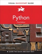 Python: Visual QuickStart Guide, Third Edition 
