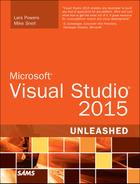 Microsoft Visual Studio 2015 Unleashed, Third Edition 