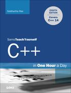 Cover image for Sams Teach Yourself C++ in One Hour a Day, Eighth Edition