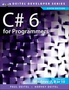 C# 6 for Programmers, Sixth Edition 