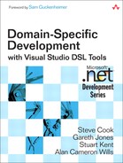 Domain-Specific Development with Visual Studio DSL Tools by Alan Cameron Wills, Stuart Kent, Gareth Jones, Steve Cook
