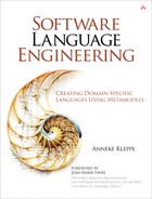 Software Language Engineering: Creating Domain-Specific Languages Using Metamodels 