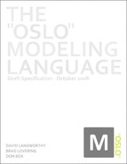 Cover image for The “Oslo” Modeling Language