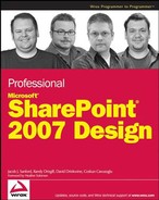 Professional Microsoft® SharePoint® 2007 Design 