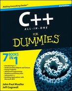 C++ All-In-One For Dummies®, 2nd Edition 