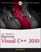 Ivor Horton's Beginning Visual C++® 2010 