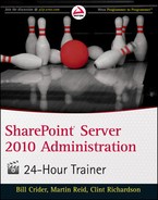 SharePoint Server 2010 Administration 24 Hour Trainer 
