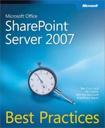 Microsoft® Office SharePoint® Server 2007 Best Practices 