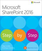Cover image for Microsoft SharePoint 2016 Step by Step