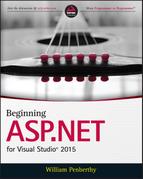 Cover image for Beginning ASP.NET for Visual Studio 2015