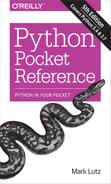 Python Pocket Reference, 5th Edition 