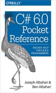 Cover image for C# 6.0 Pocket Reference