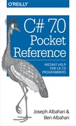 Cover image for C# 7.0 Pocket Reference