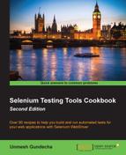 Cover image for Selenium Testing Tools Cookbook - Second Edition