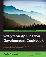 Cover image for WxPython Application Development Cookbook