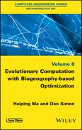 Cover image for Evolutionary Computation with Biogeography-based Optimization