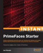 Cover image for Instant PrimeFaces Starter