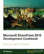Cover image for Microsoft SharePoint 2010 Development Cookbook