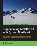 Cover image for Programming ArcGIS 10.1 with Python Cookbook