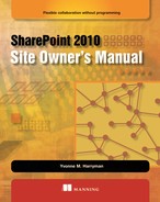 Cover image for SharePoint 2010 Site Owner's Manual: Flexible Collaboration without Programming