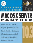 Cover image for MAC OS X Server 10.3 Panther: Visual QuickPro Guide