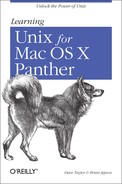 Cover image for Learning Unix for Mac OS X Panther