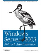 Windows Server 2003 Network Administration by Roberta Bragg, Craig Hunt