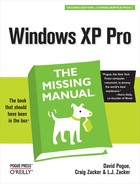 Windows XP Pro: The Missing Manual, Second Edition 