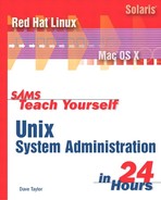 Cover image for Sams Teach Yourself Unix System Administration in 24 Hours