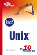 SAMS Teach Yourself Unix in 10 Minutes 