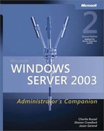 E. Using the Microsoft Windows Server 2003 Support Tools