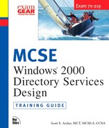 Cover image for MCSE Windows® 2000 Directory Services Design