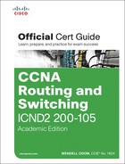 Cover image for CCNA Routing and Switching ICND2 200-105 Official Cert Guide, Academic Edition